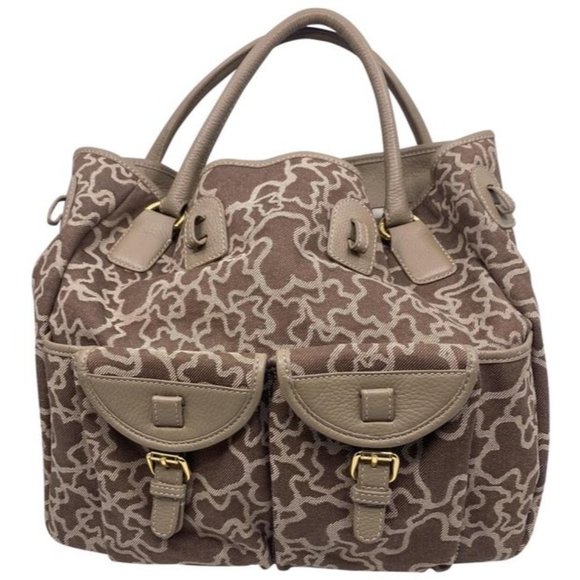 Tous Handbags - Tous Euc Beige Faux Fur Shoulder Bag